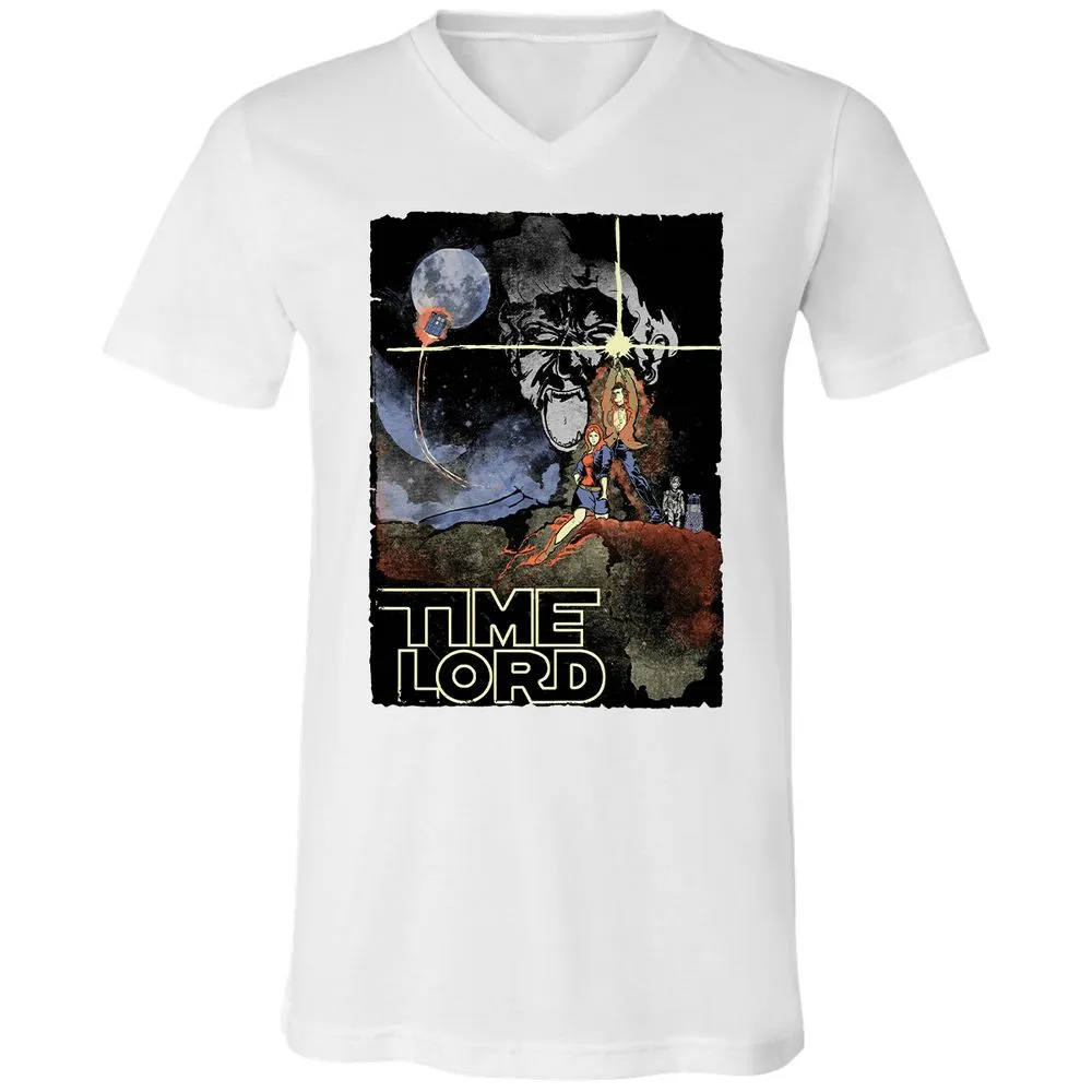 Unisex V-Neck T-Shirt - YR427ZBU - White - 5