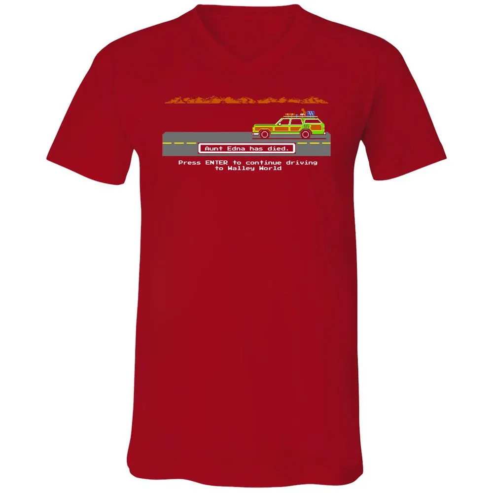 Unisex V-Neck T-Shirt - M2CMVCGH - Red - 3