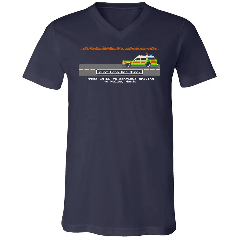 Unisex V-Neck T-Shirt - M2CMVCGH - Navy - 2