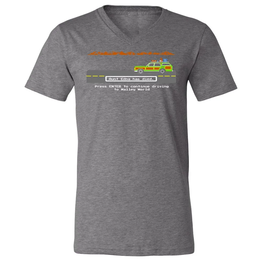 Unisex V-Neck T-Shirt - M2CMVCGH - Deep Heather - 13