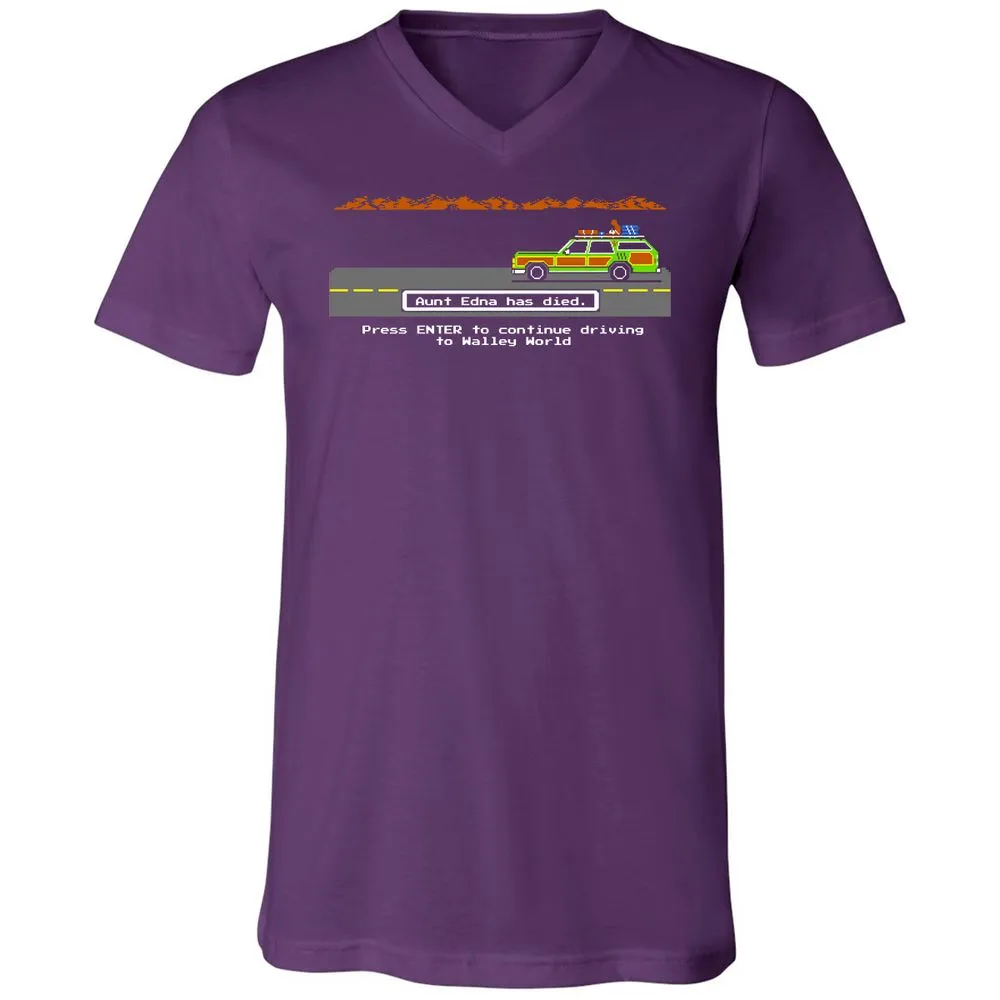 Unisex V-Neck T-Shirt - M2CMVCGH - Team Purple - 9