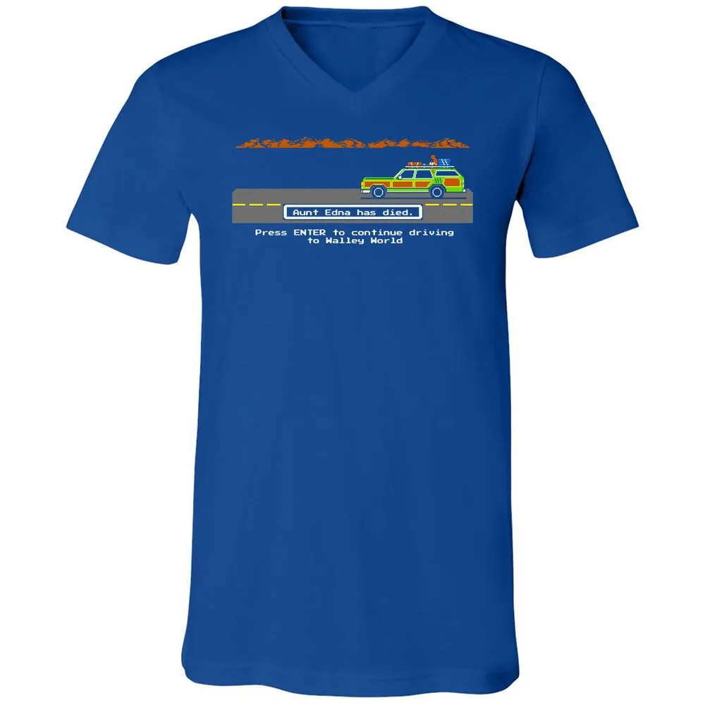 Unisex V-Neck T-Shirt - M2CMVCGH - True Royal - 4