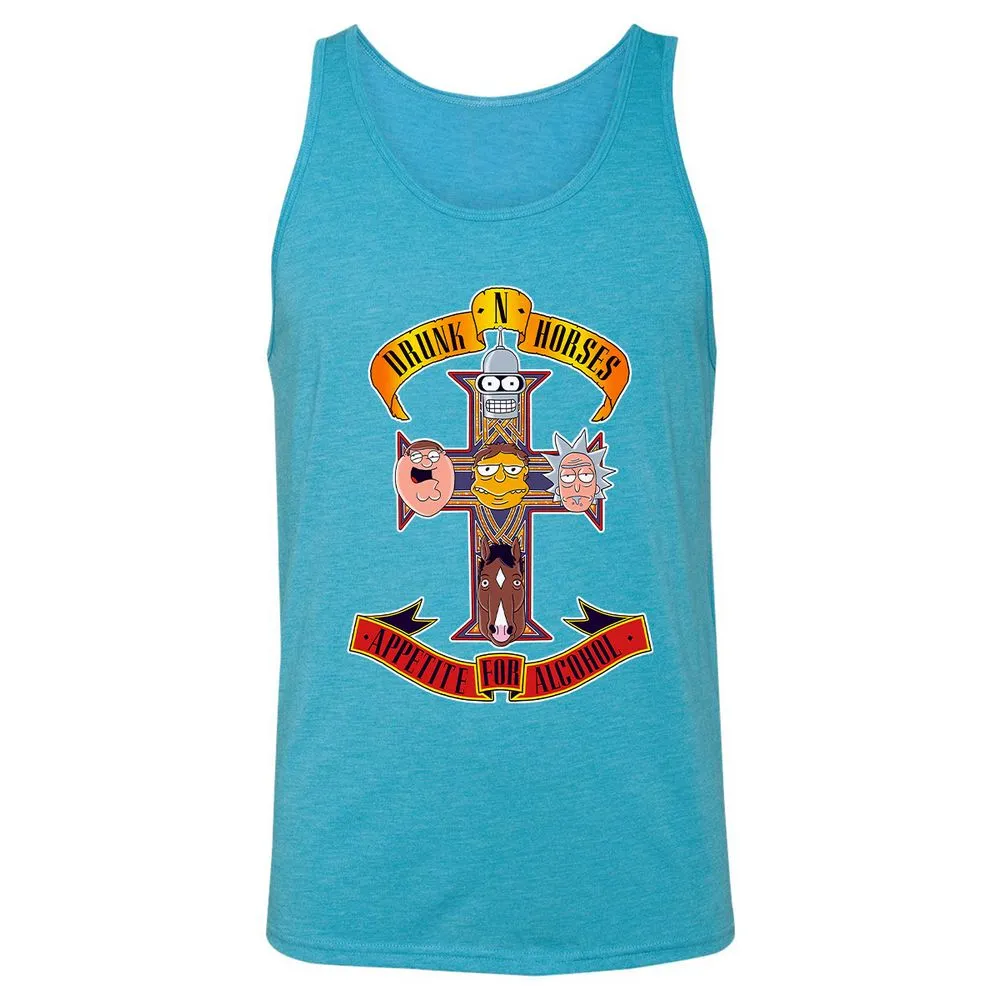 Unisex Jersey Tank - 3A3B1Z2U - Aqua Triblend - 3