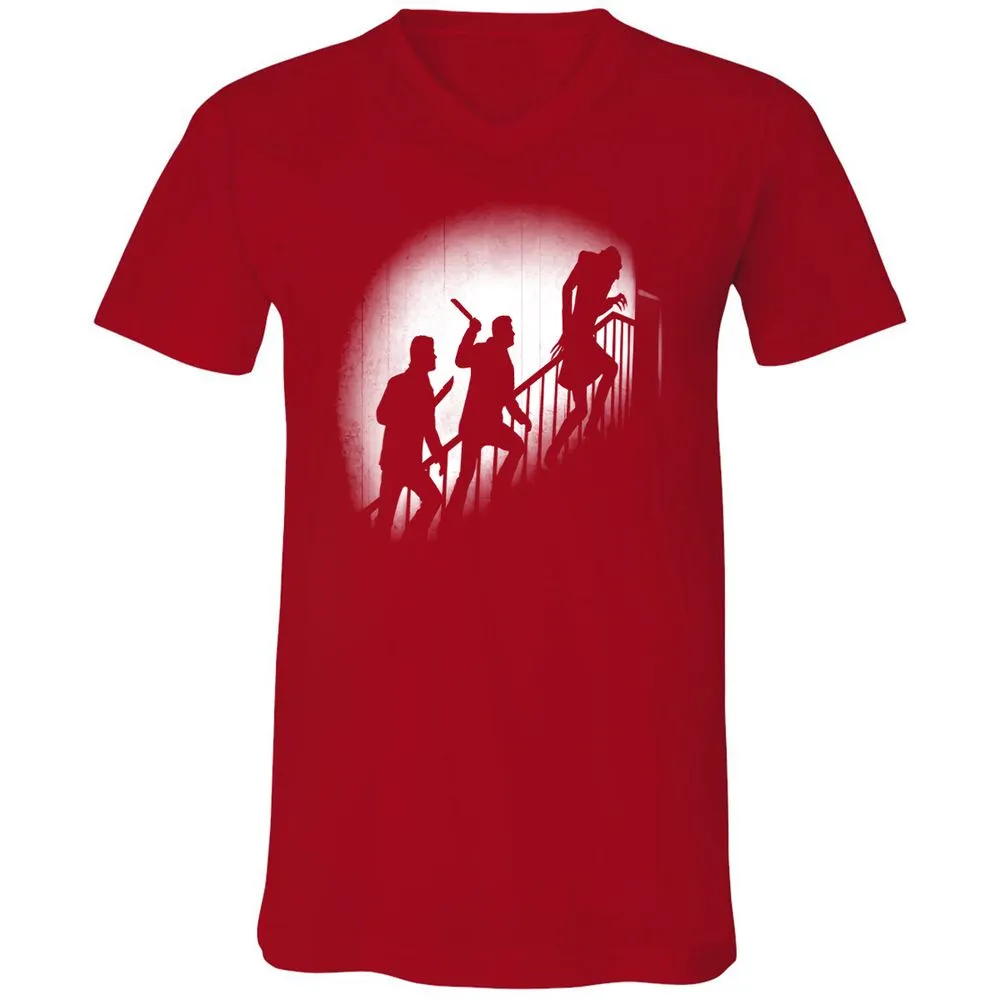 Unisex V-Neck T-Shirt - 985RYNUX - Red - 3