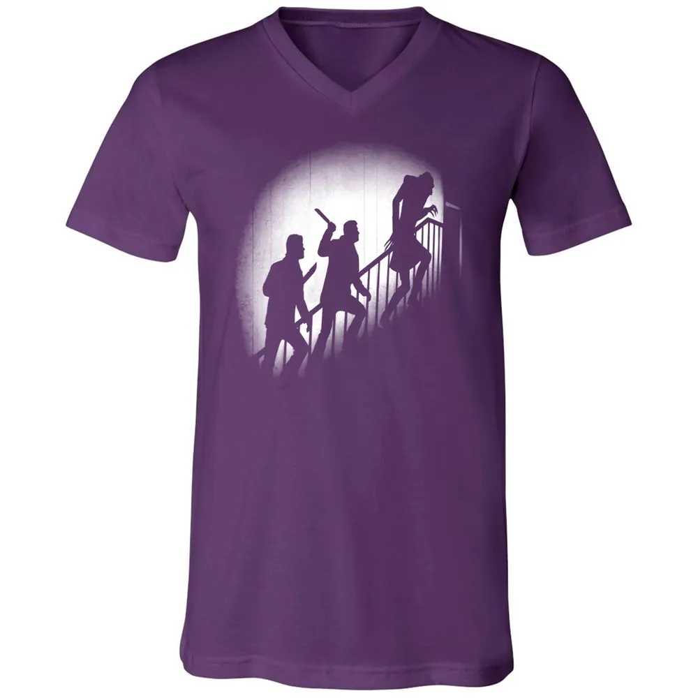 Unisex V-Neck T-Shirt - 985RYNUX - Team Purple - 9