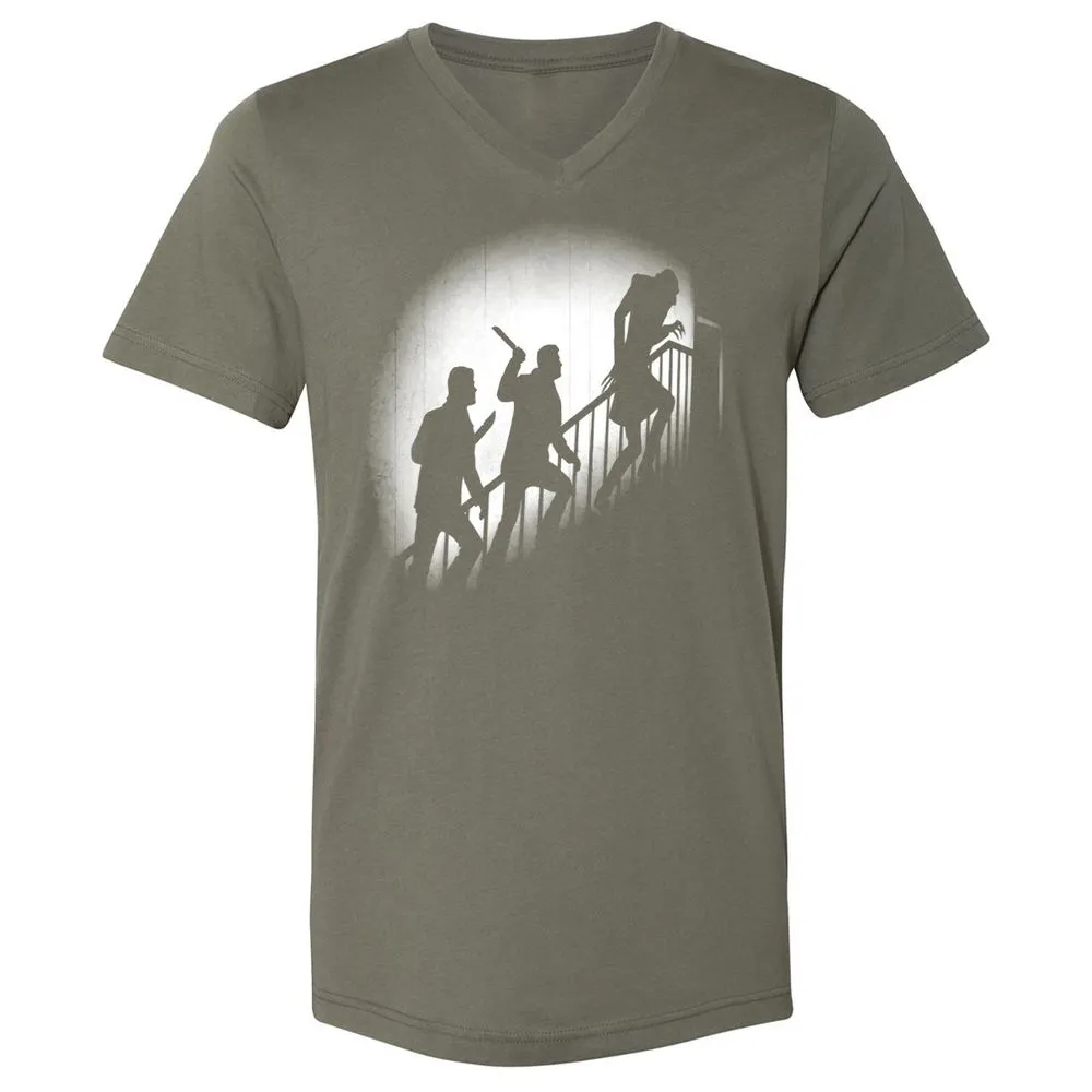 Unisex V-Neck T-Shirt - 985RYNUX - Military Green - 10