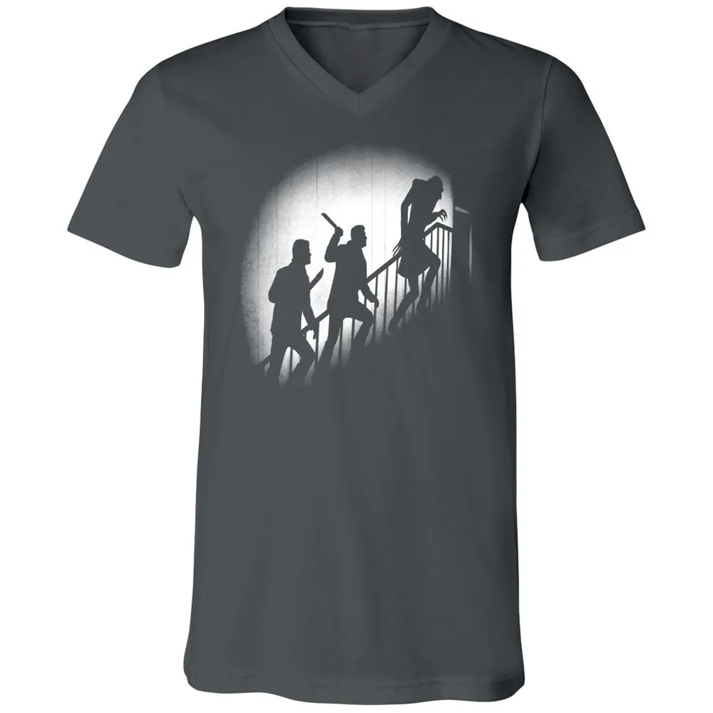 Unisex V-Neck T-Shirt - 985RYNUX - Asphalt - 12