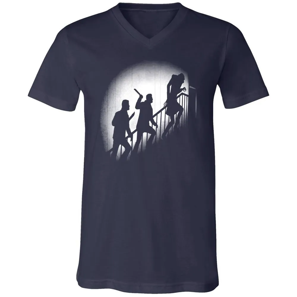 Unisex V-Neck T-Shirt - 985RYNUX - Navy - 2