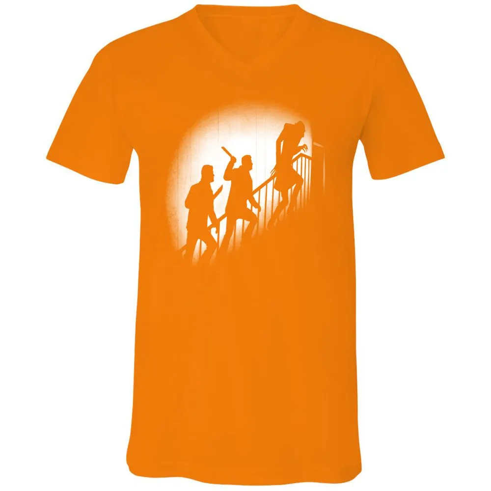 Unisex V-Neck T-Shirt - 985RYNUX - Orange - 11