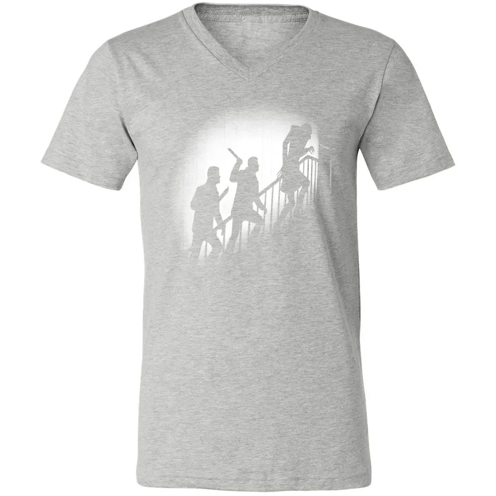 Unisex V-Neck T-Shirt - 985RYNUX - Athletic Heather - 7