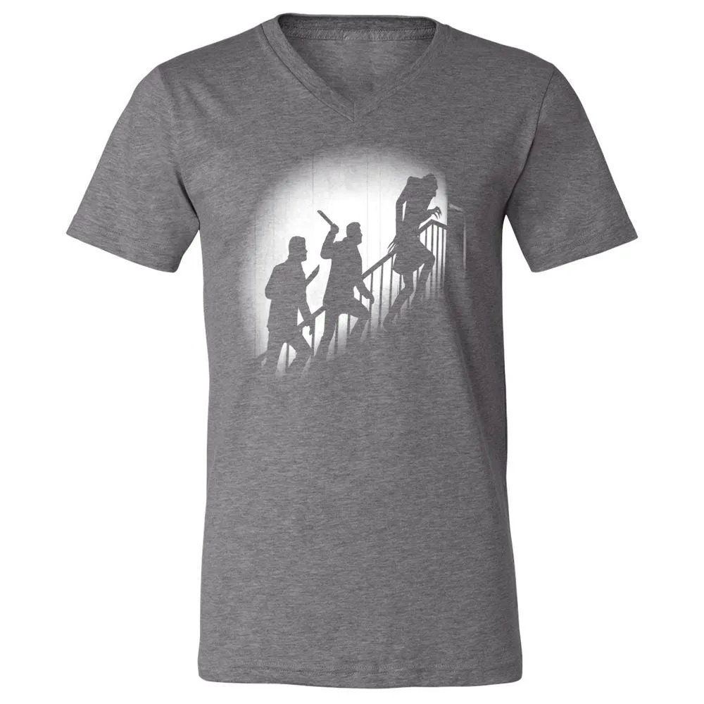 Unisex V-Neck T-Shirt - 985RYNUX - Deep Heather - 13