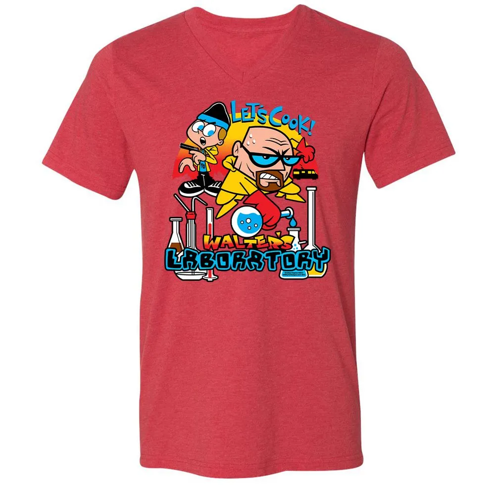Unisex V-Neck T-Shirt - 29PZUUCS - Heather Red - 16