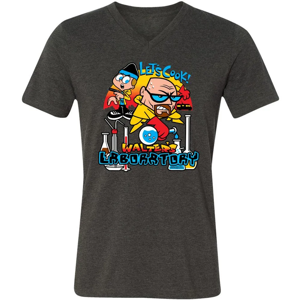 Unisex V-Neck T-Shirt - 29PZUUCS - Dark Grey Heather - 8