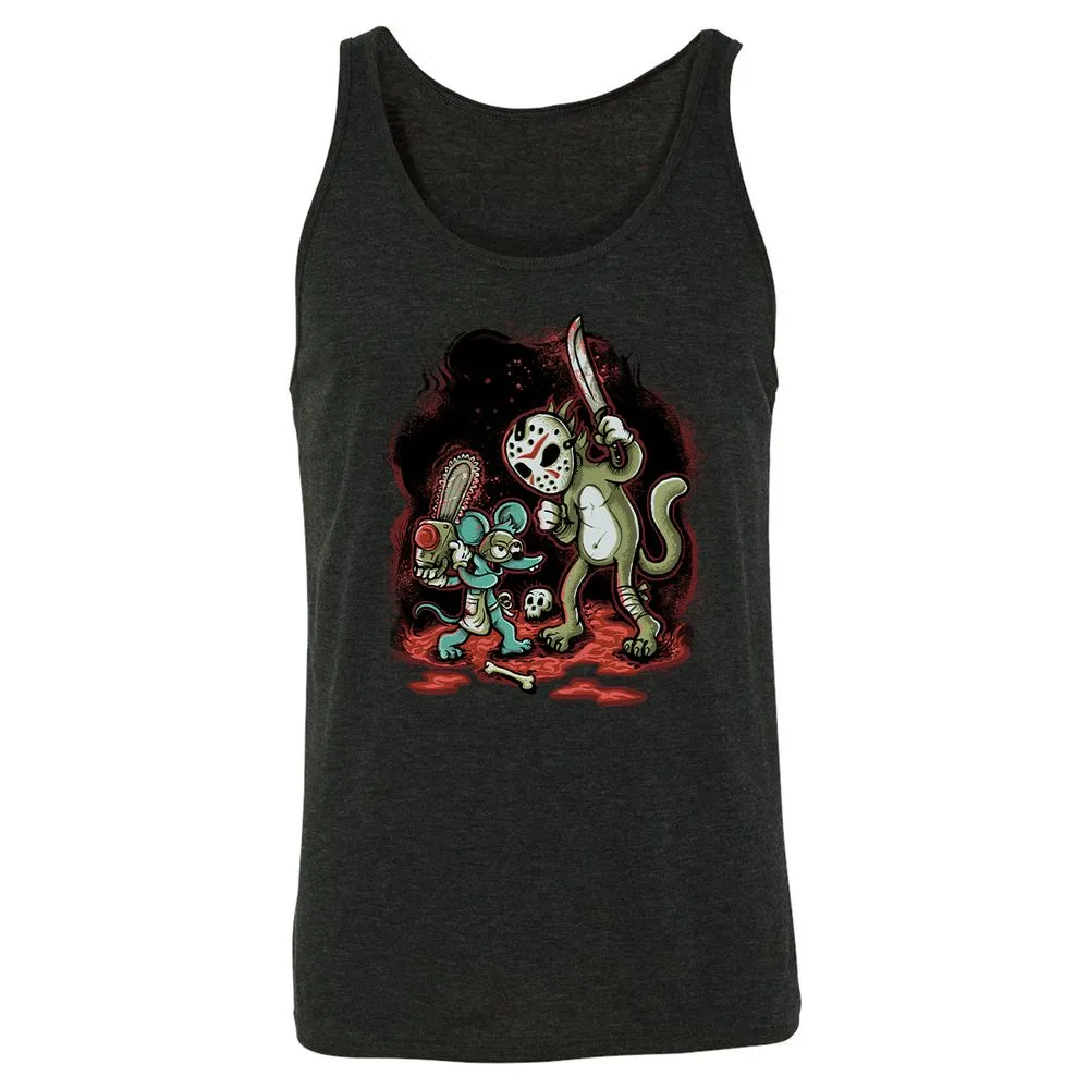 Unisex Jersey Tank - HXQNTBPU - Charcoal Black Triblend - 5