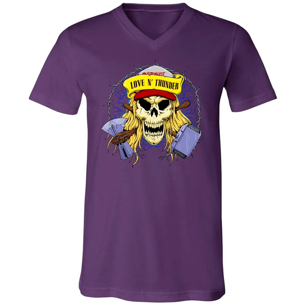 Unisex V-Neck T-Shirt - QT1H9JAL - Team Purple - 9