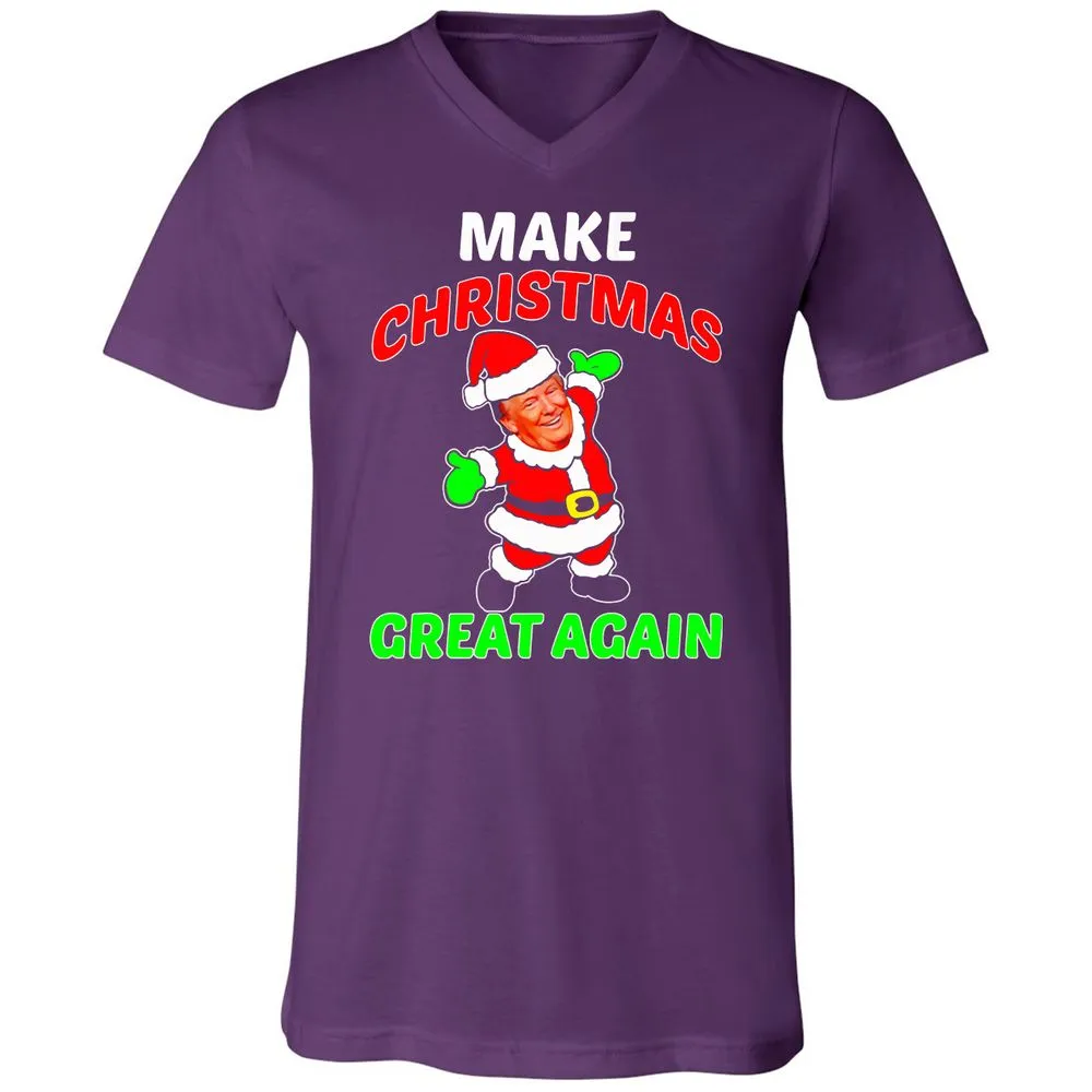 Unisex V-Neck T-Shirt - BJ3ZJHX2 - Team Purple - 9