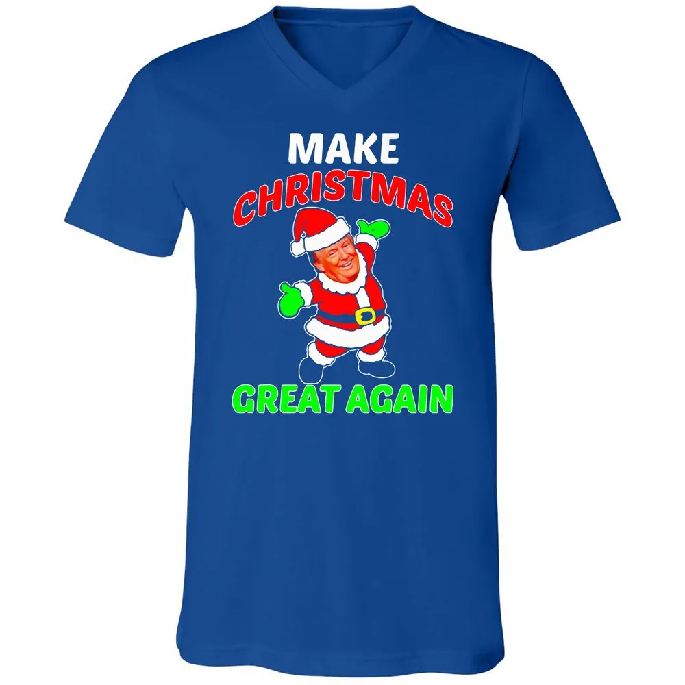 Unisex V-Neck T-Shirt - BJ3ZJHX2 - True Royal - 4