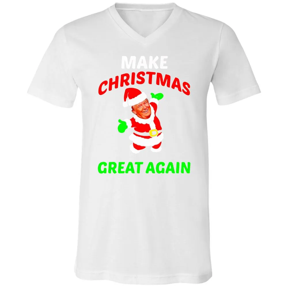 Unisex V-Neck T-Shirt - BJ3ZJHX2 - White - 5