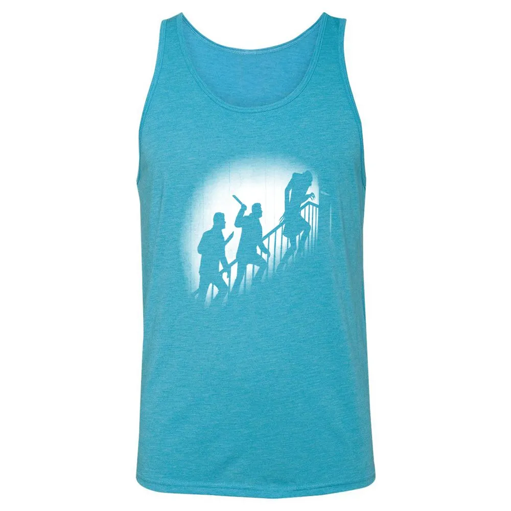 Unisex Jersey Tank - D79XNWX9 - Aqua Triblend - 3
