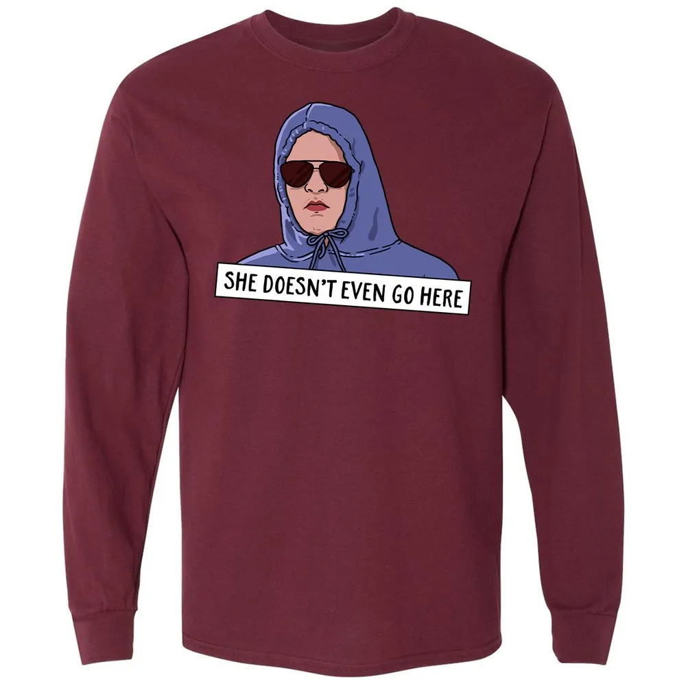 Long Sleeve T-Shirt - H4DU8SNT - Maroon - 11