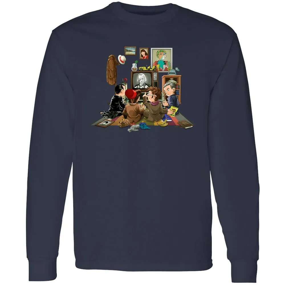 Long Sleeve T-Shirt - FLRAGF65 - Navy - 2