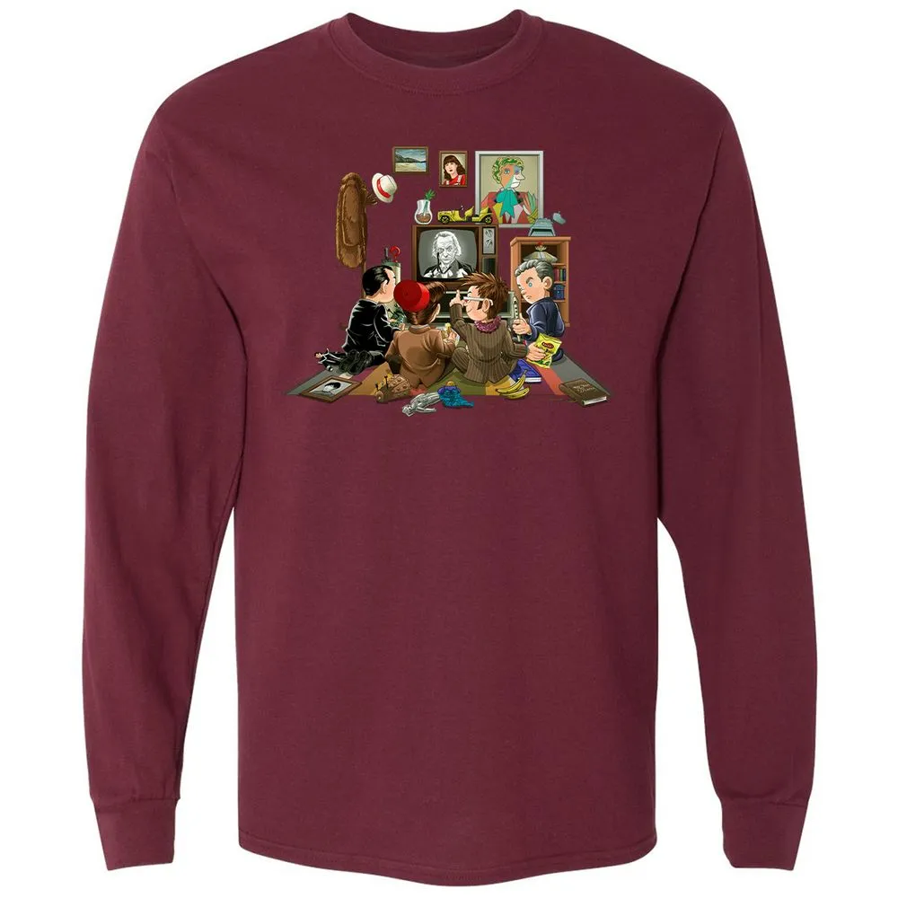 Long Sleeve T-Shirt - FLRAGF65 - Maroon - 11