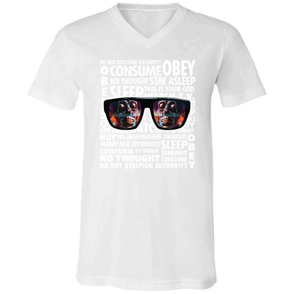 Unisex V-Neck T-Shirt - 234MZWL2 - White - 5
