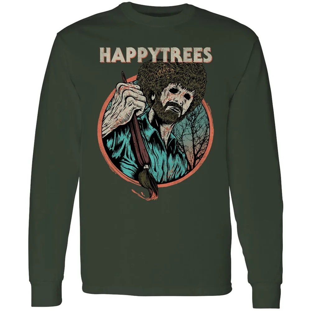 Long Sleeve T-Shirt - YF6V4ENB - Forest Green - 4