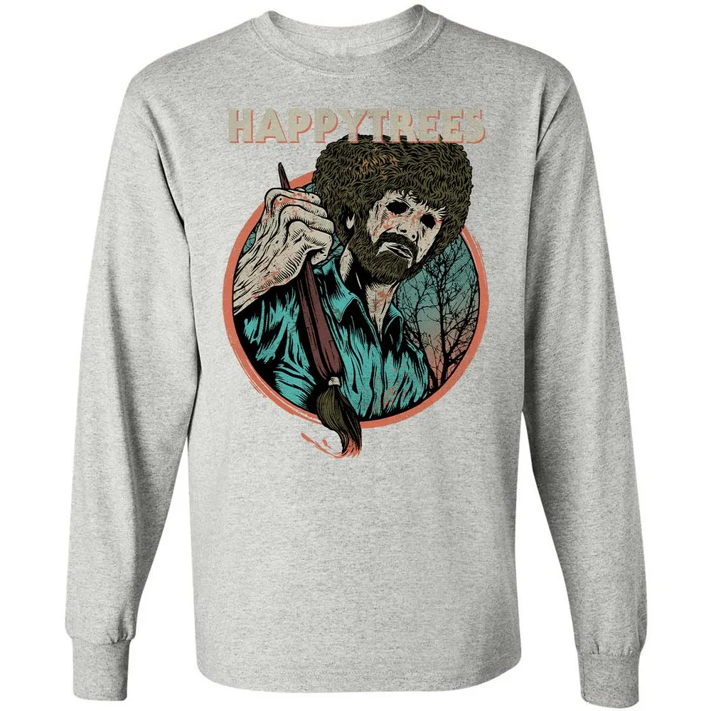 Long Sleeve T-Shirt - YF6V4ENB - Ash - 7