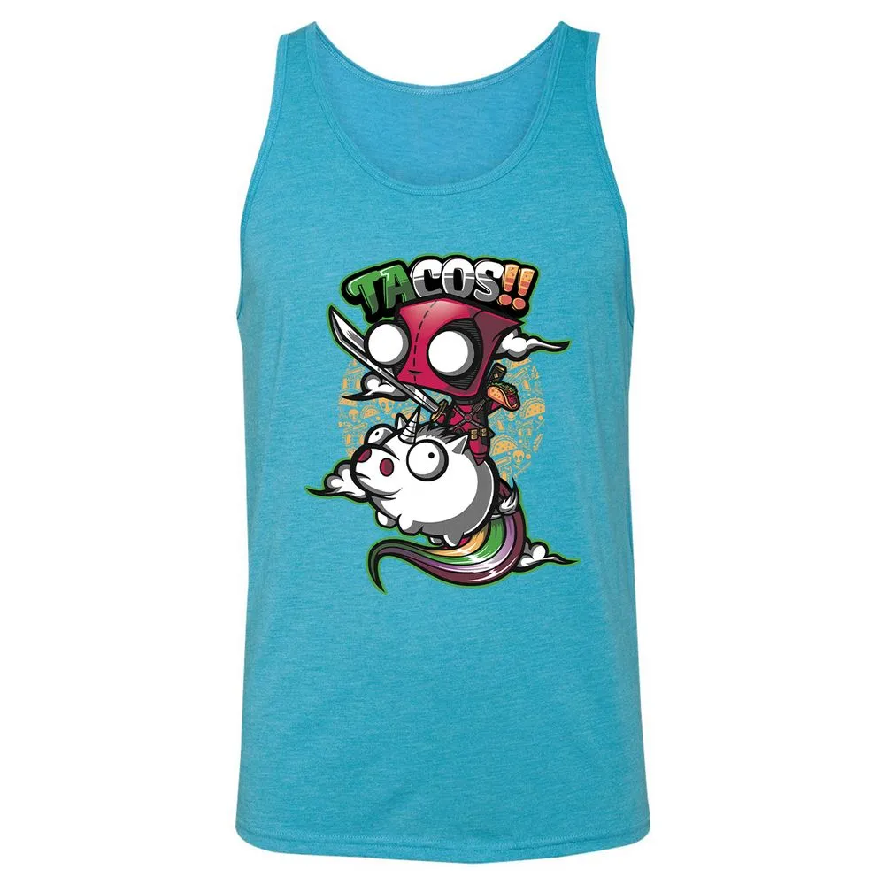 Unisex Jersey Tank - UG7BM1TP - Aqua Triblend - 3