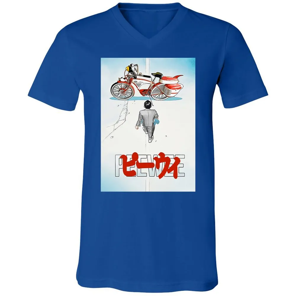 Unisex V-Neck T-Shirt - TMHYBTJ2 - True Royal - 4