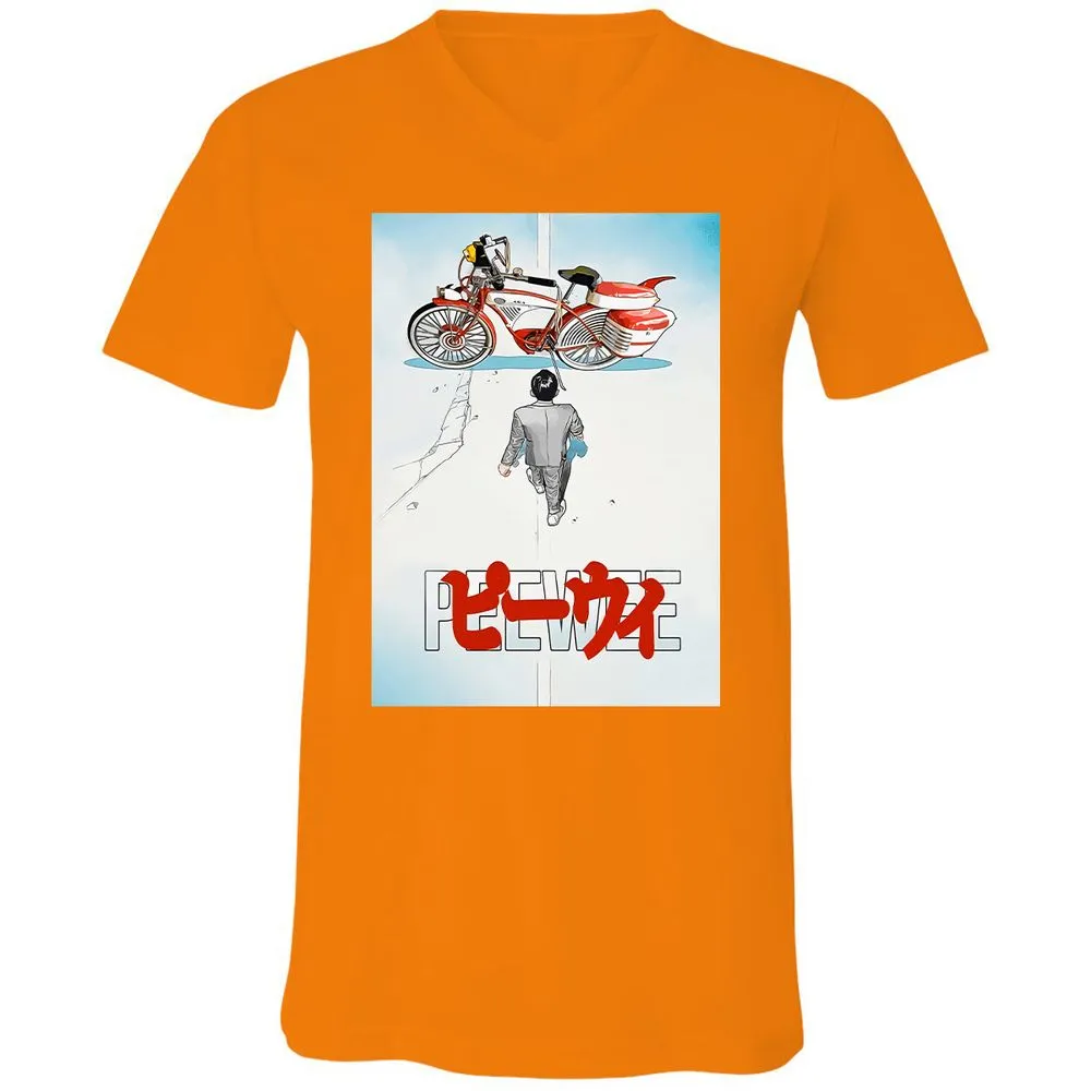 Unisex V-Neck T-Shirt - TMHYBTJ2 - Orange - 11