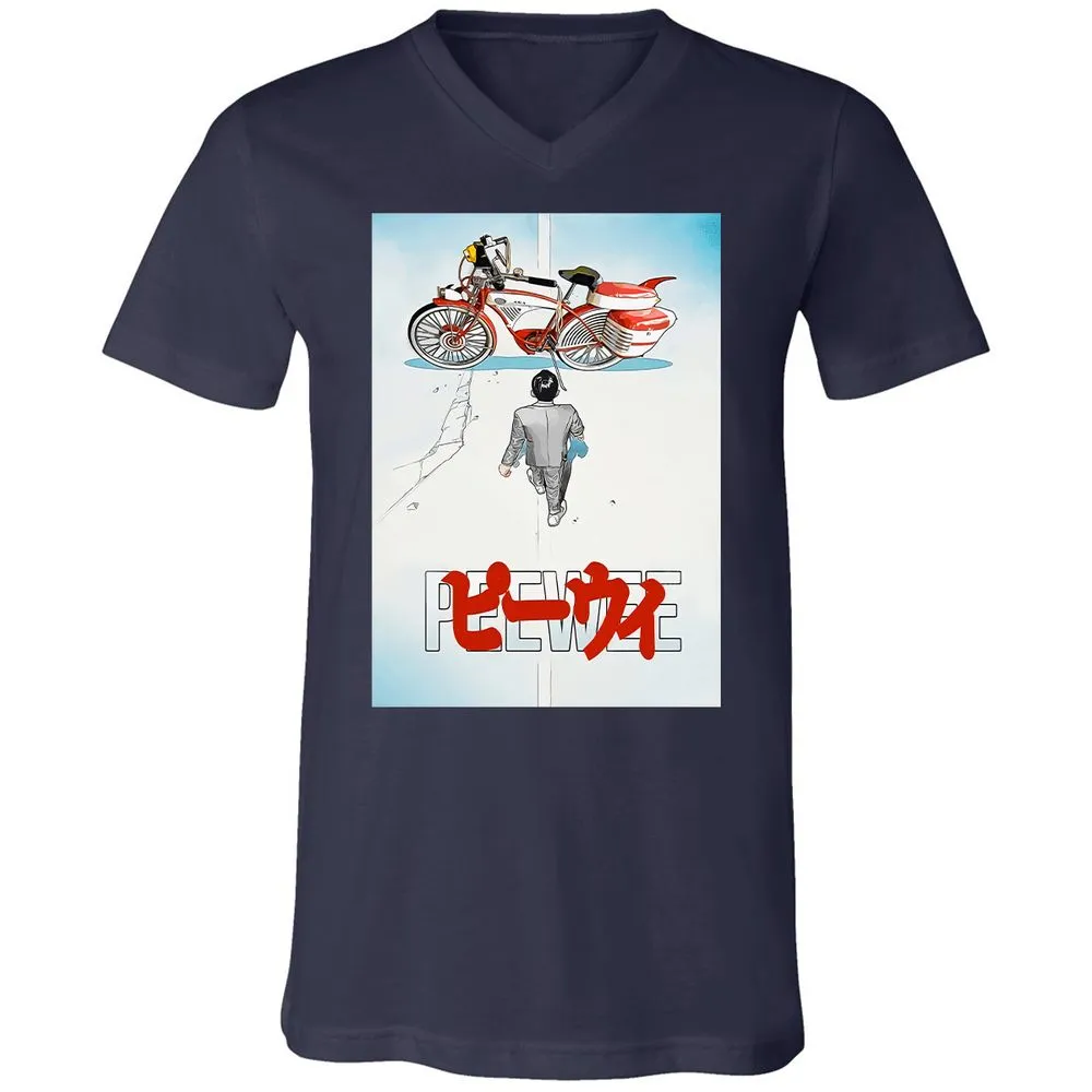 Unisex V-Neck T-Shirt - TMHYBTJ2 - Navy - 2