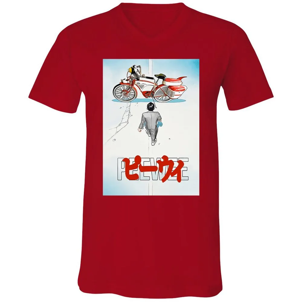 Unisex V-Neck T-Shirt - TMHYBTJ2 - Red - 3