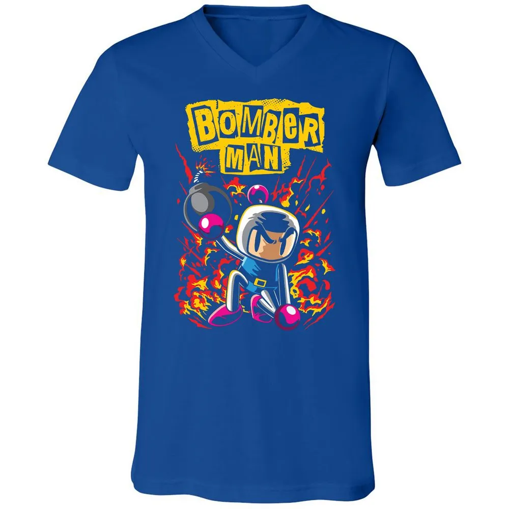 Unisex V-Neck T-Shirt - 7Q7M147A - True Royal - 4
