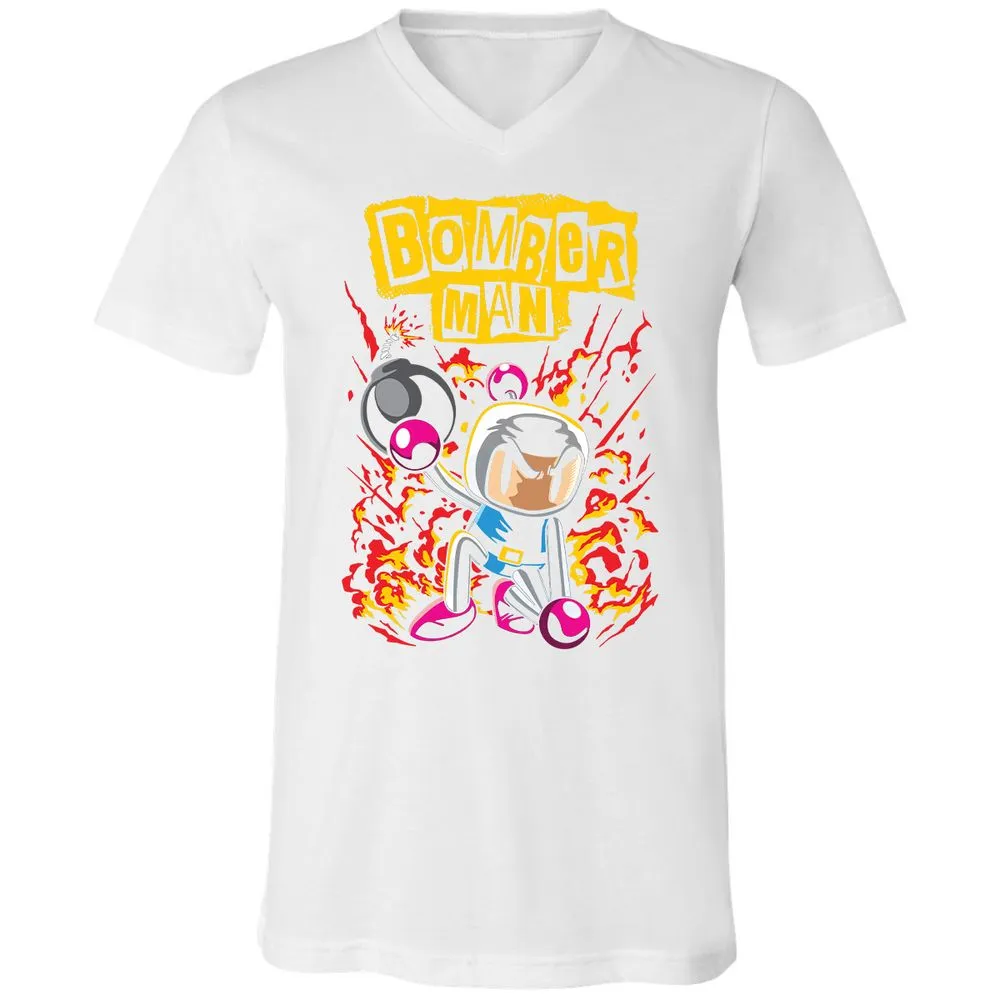 Unisex V-Neck T-Shirt - 7Q7M147A - White - 5