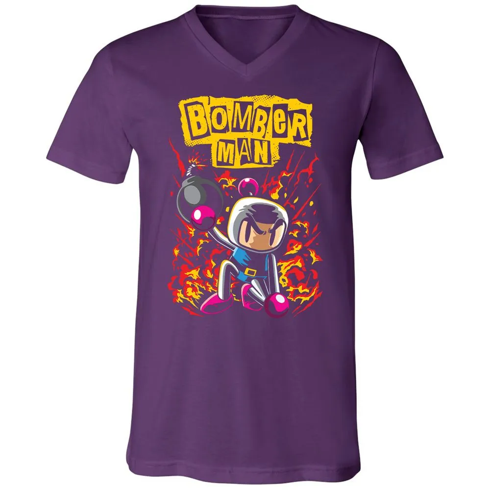 Unisex V-Neck T-Shirt - 7Q7M147A - Team Purple - 9