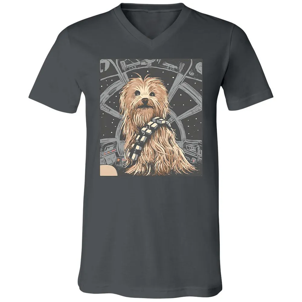 Unisex V-Neck T-Shirt - 5B4SERCY - Asphalt - 12