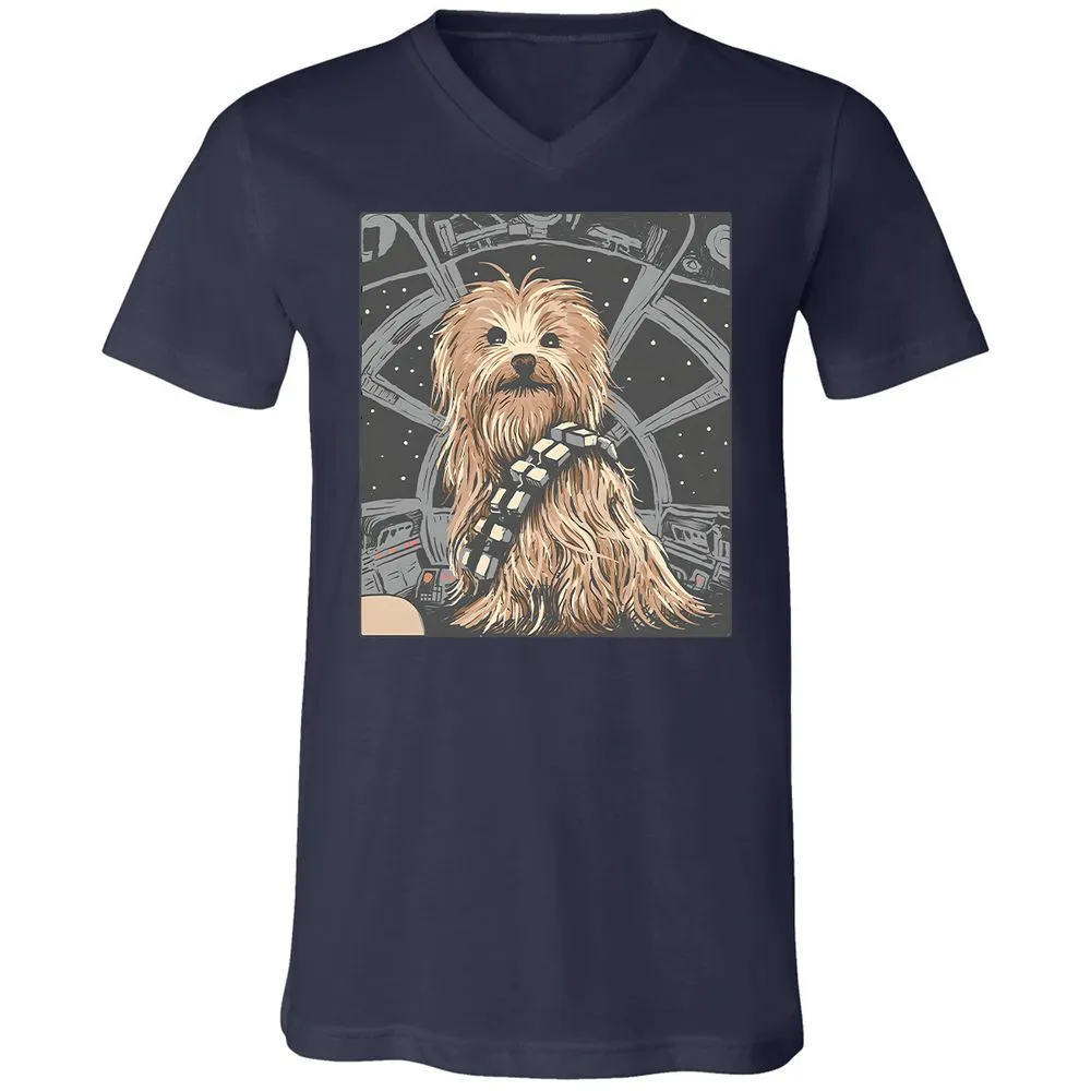 Unisex V-Neck T-Shirt - 5B4SERCY - Navy - 2