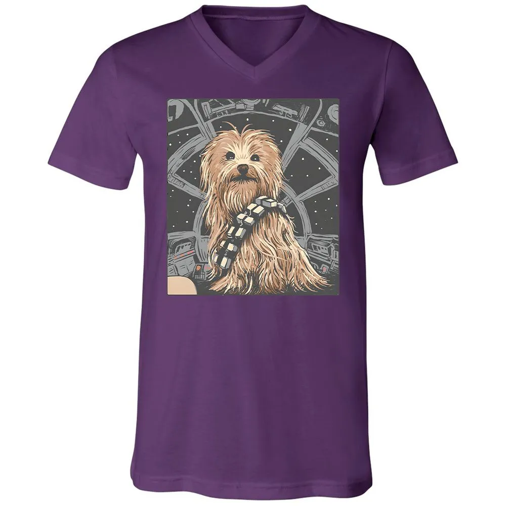 Unisex V-Neck T-Shirt - 5B4SERCY - Team Purple - 9