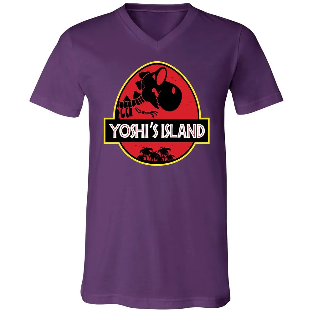 Unisex V-Neck T-Shirt - B3K6EB7L - Team Purple - 9