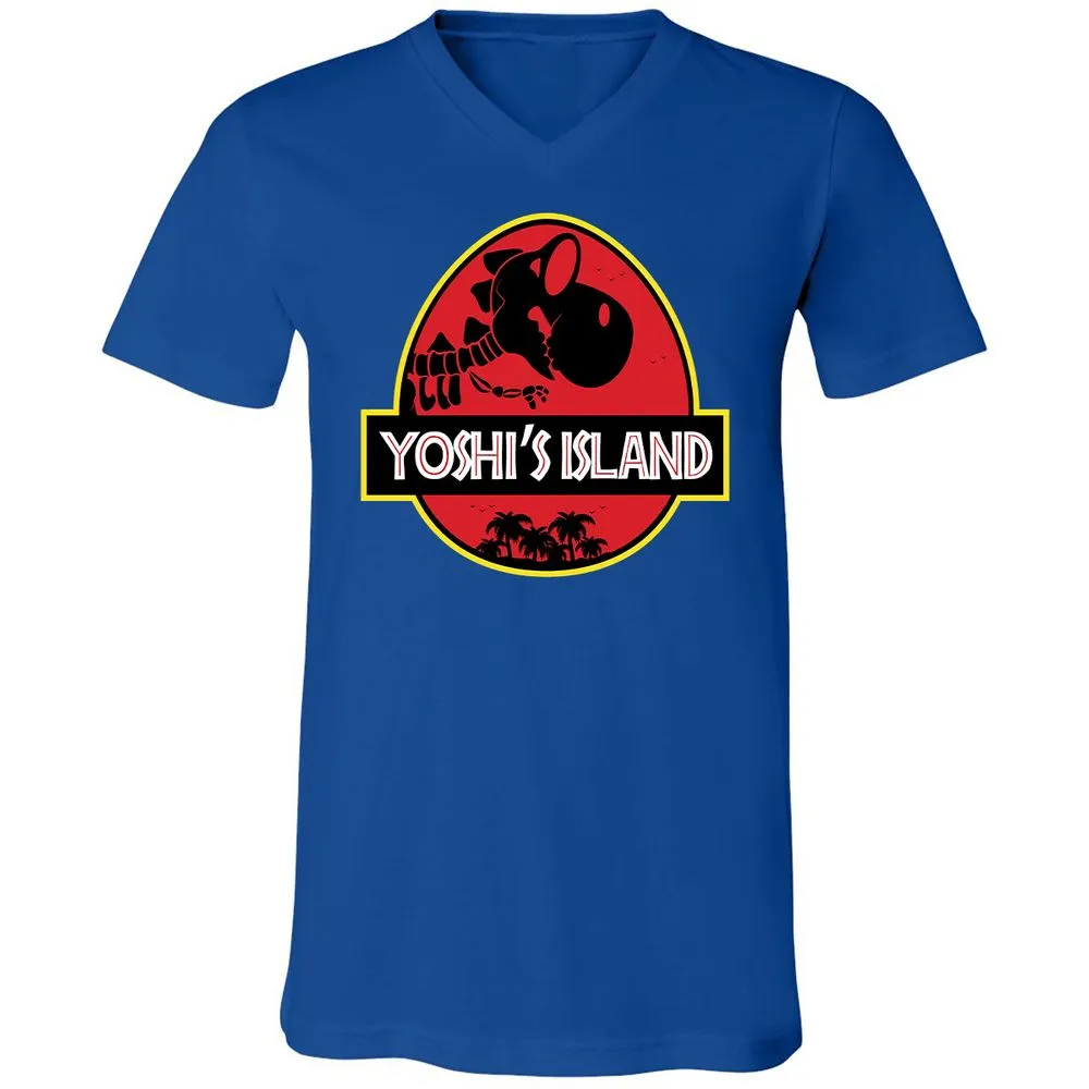Unisex V-Neck T-Shirt - B3K6EB7L - True Royal - 4