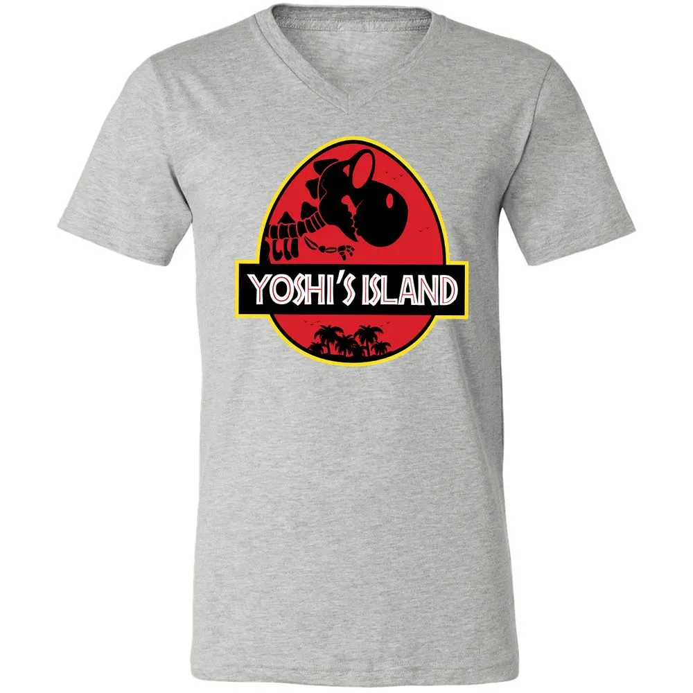 Unisex V-Neck T-Shirt - B3K6EB7L - Athletic Heather - 7