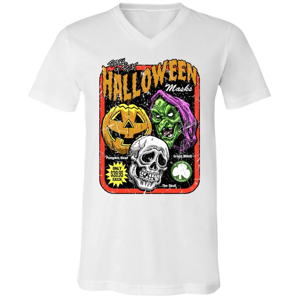 Unisex V-Neck T-Shirt - RB8AGSY9 - White - 5