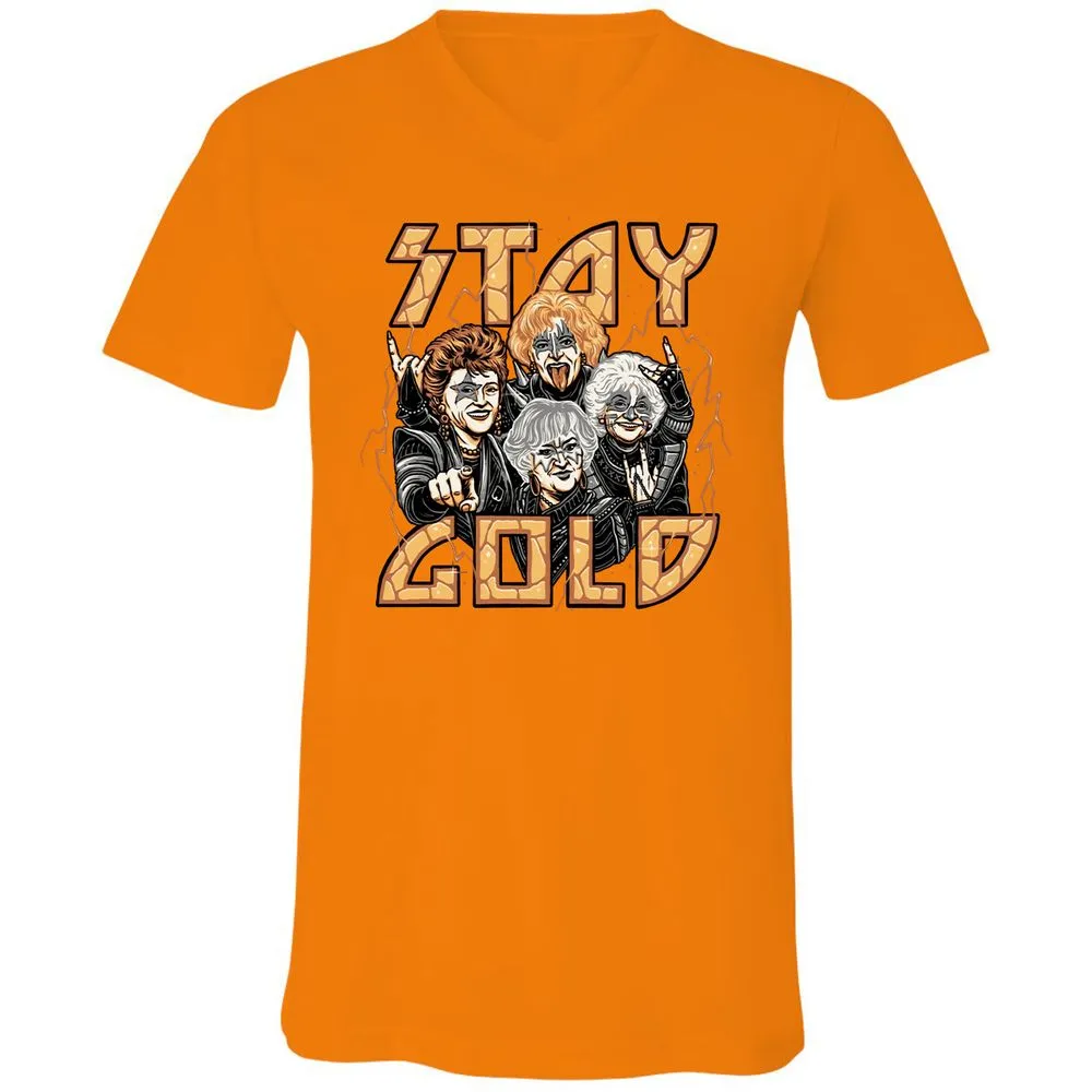 Unisex V-Neck T-Shirt - KMKCEUR7 - Orange - 11
