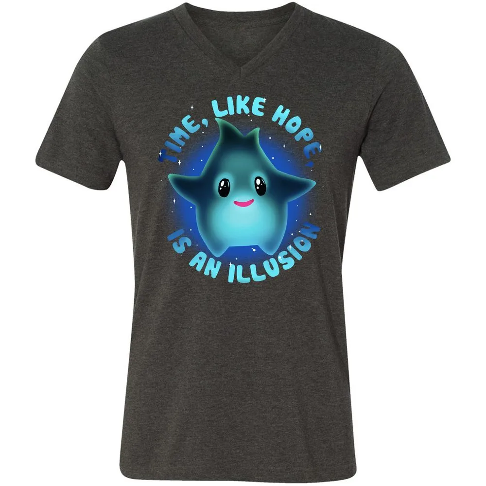 Unisex V-Neck T-Shirt - 86VDM62S - Dark Grey Heather - 8