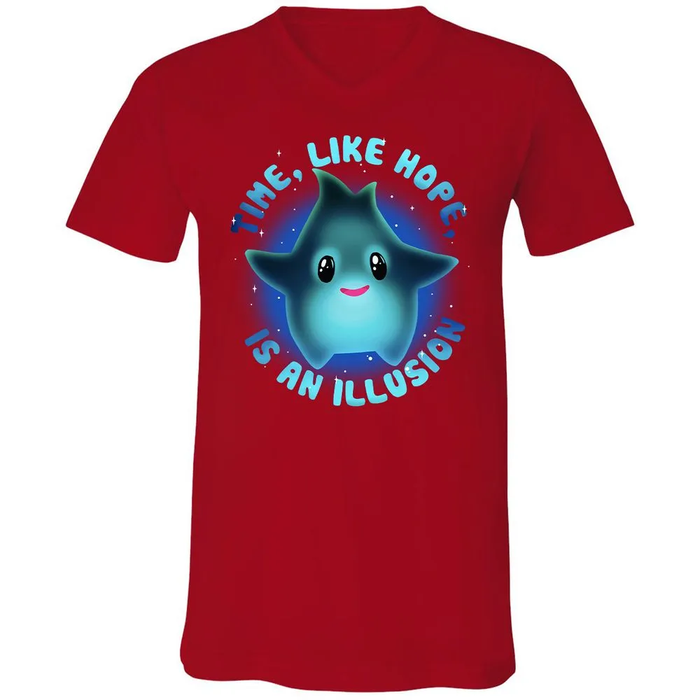 Unisex V-Neck T-Shirt - 86VDM62S - Red - 3