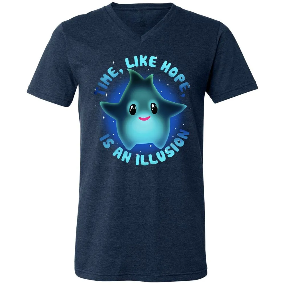 Unisex V-Neck T-Shirt - 86VDM62S - Heather Navy - 15