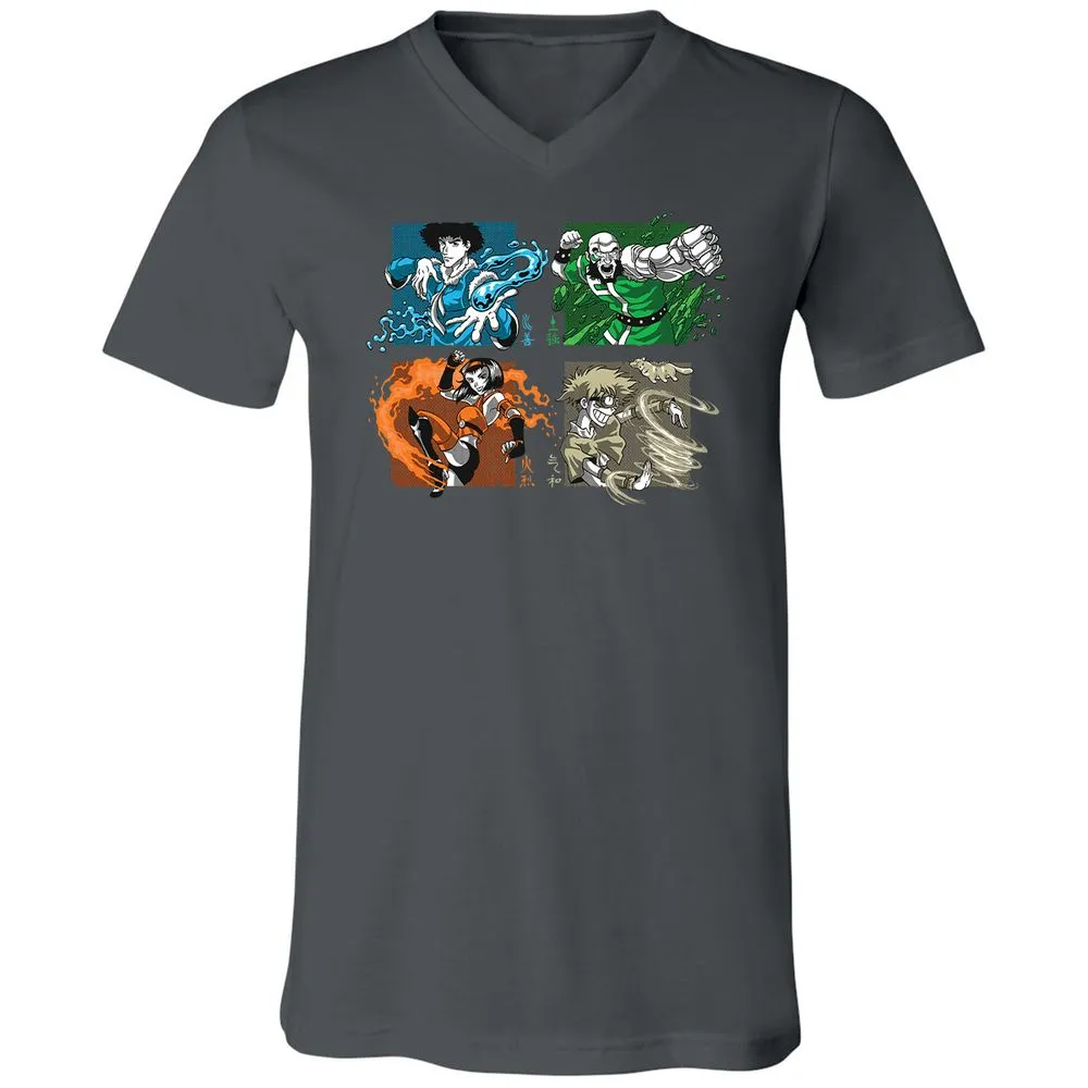 Unisex V-Neck T-Shirt - VSBM9711 - Asphalt - 12