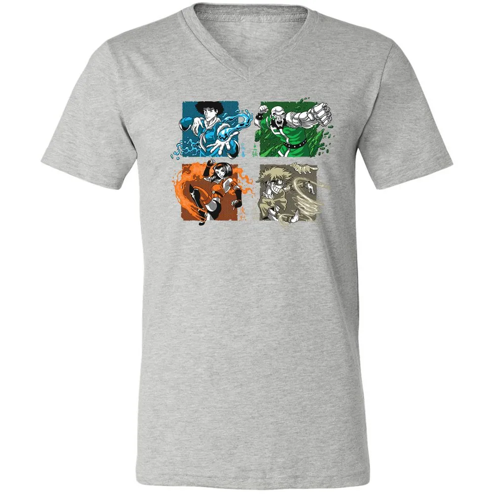 Unisex V-Neck T-Shirt - VSBM9711 - Athletic Heather - 7